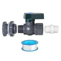 Suswillhit Rain Barrel Spigot Kit - Water Barrel PVC Garden Diverter Kit with Bulkhead Fitting Hose Faucet Adapter and Thread Seal Tape for Water Tanks, Aquariums, Tubs, Pools, Garden Barrels(1 Pack) - color: 1Pack