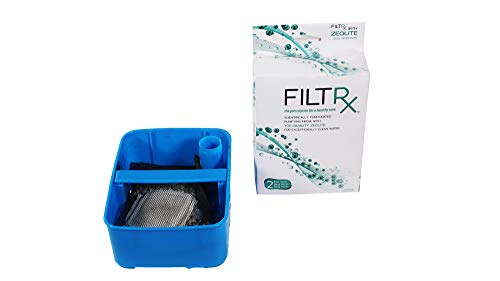 Penn-Plax Filtrx Purifying Media for Canister Filters â€“ Compatible with Cascade, Marlin, and Other Aquarium Filter Systems with Trays â€“Zeolite for Ammonia Removal (CFSCB2) - size: Filtrx Zeolite 8oz