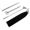 1set Aquarium Cleaning Tools Landscape Tweezers Scissors Rake Ergonomic Fish Tank Maintenance Kit for Easy Aquascaping