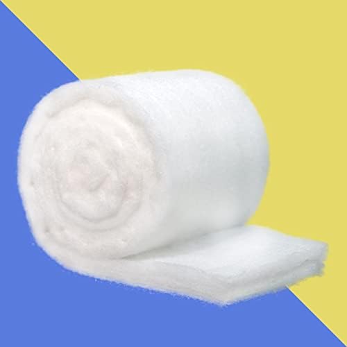 Aquarium White Filter Floss Pad for Fish Tank Premium Polyester Fiber Filter Media 0.28 * 0.39 * 39IN 2PSC