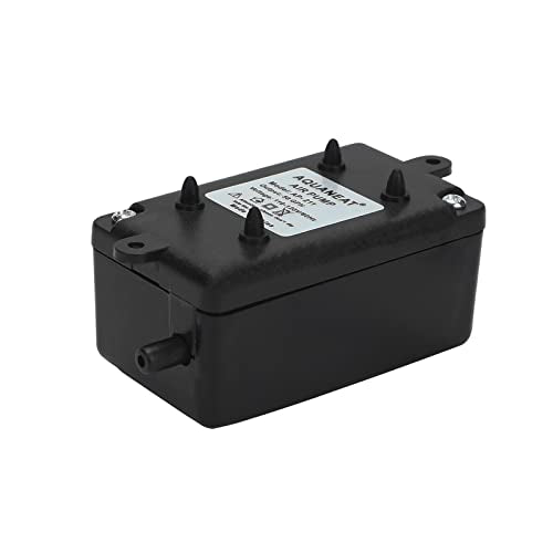 AQUANEAT Aquarium Air Pump for Small Fish Tank up to 10 Gallon, 50 GPH Hydroponic Oxygen Aerator, with Airline Tubing, Air Stone Bubbler, Check Valve