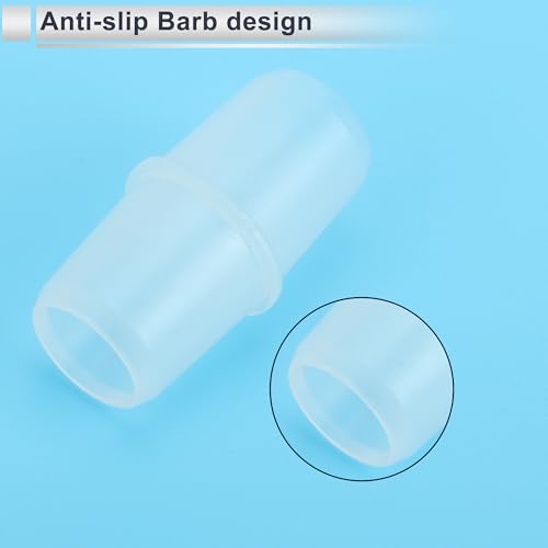 5 Pcs Plastic Hose Barb Fitting 5/8" Stright Barb Hose Connector Clear PP - size: 5/8"