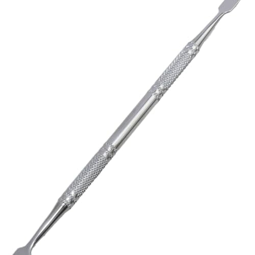 Stainless Steel lab Mini Double-Ended Spatula Double-Ended Spatula semi-Miniature Spatula Cone Arrow end 7.08 inches Flat end 2pcs