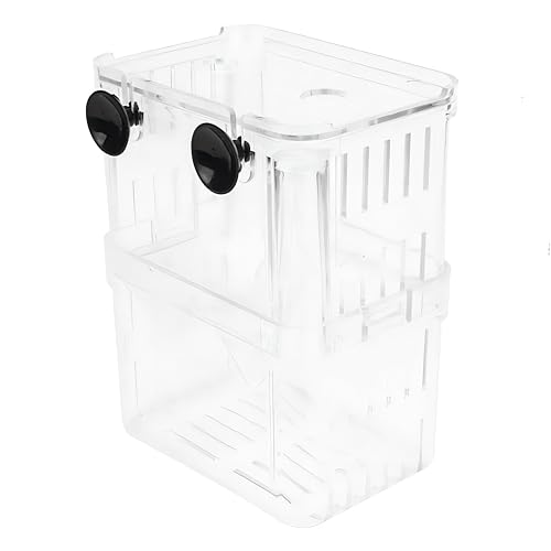 Petzilla in-Tank Aquarium Breeder Box for Fish Tank, Breeding Incubator for Small Fish Hatchery, Acrylic Divider for Shrimp Clownfish Aggressive Injured Fish (Small) - size: Small