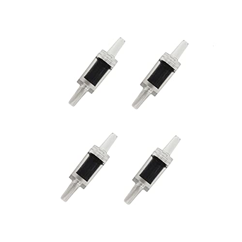 ALEGI 25 Feet 3/16 Inch Standard Aquarium Silicone Airline Tubing with Air Stones, Check Valves, Suction Cups and Connectors for Fish Tank, Hydroponics (Black) - color: Black