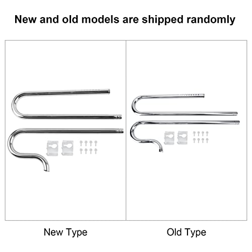 Aquarium Inflow Pipe, Lily Pipe Skimmer Stainless Steel Outflow Oil-Film Skimmer Filter Pipe Fish Tank Supplies (16/22mm)