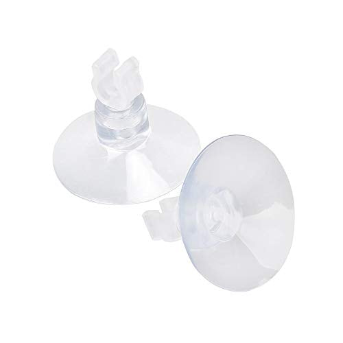 Aquarium Suction Cups 20pcs Clear Airline Tube Clips Holders Clamps 3/16 '' for Fish Tank Tubing