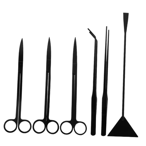 TOYANDONA 1 Set Aquascaping Tools for Efficient Maintenance Stainless Steel Tweezers Scissors Spatula for Safe Handling and Precision Trimming of Aquatic Plants