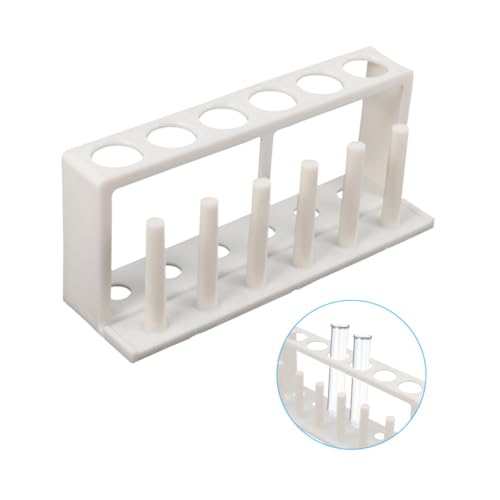 Plastic Test Tube Holder Rack for Aquarium Water Quality Testing Laboratory Tube Organizer Stand for Science Labs