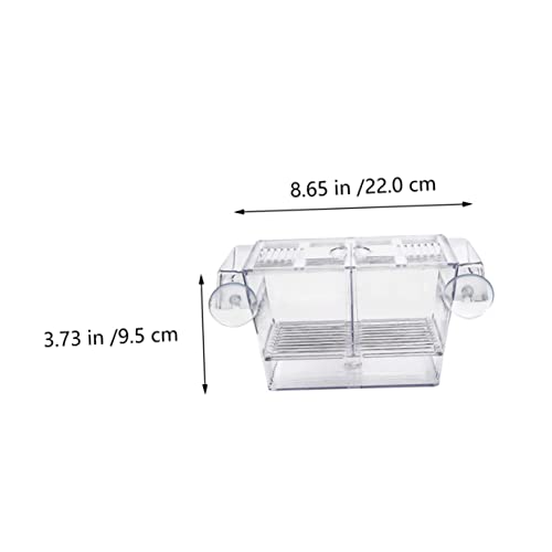 LIOOBO Fry Isolation Tank Aquarium Fish Net Incubation Container for Fish Safe Fry Box