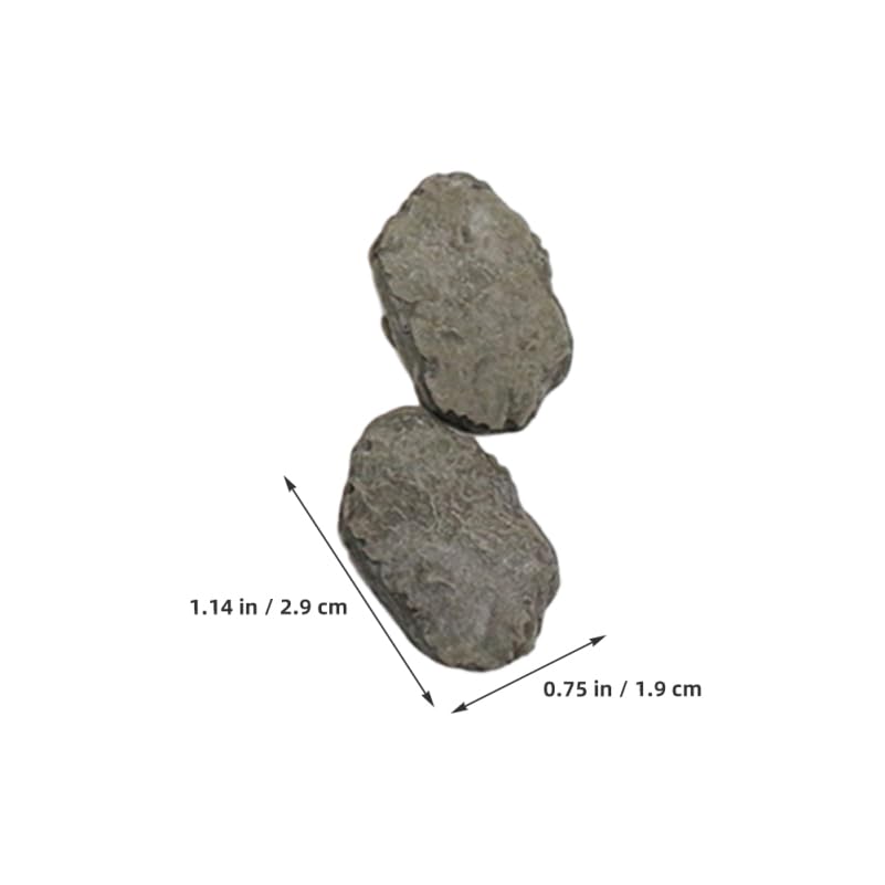 UKCOCO 20Pcs Miniature Stepping Stones for Fairy Garden Accessories DIY Bonsai Micro Landscape Resin Rock Decorations for Garden Pathways and Aquarium Ornaments