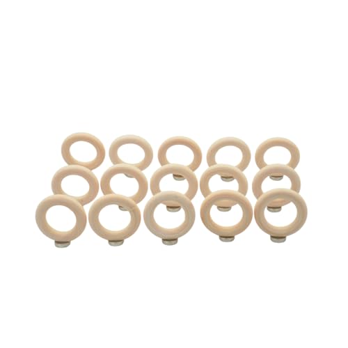 15-Pack Magnetic Air Plant Holders, Breathable Wire Tillandsia Hangers for Fridge & Metal Wall, Modern Miniature Plant Display Rings for DIY Fairy Gardens and Home Decor (1.2 Inch) - size: 1.2 Inch