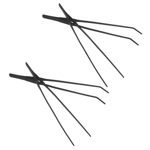 Milisten 4pcs Fish Tank Tweezers Set Stainless Steel Aquarium Grabber Tools Long Reach Precision Tips for Aquascaping Fish Farming Reptile Feeding