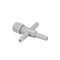 uxcell Aquarium Air Valve Cross Shaped 3 Way Air Pump Control Valves for Fish Tank Plastic Gray 20Pcs