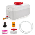 Water Storage Container for Camping, 6.6 Gallon Water Tank with Faucet, Portable First Aid Water Storage for Outdoor Hiking, RV, Autonomous Driving Tour, 17.7 x 11.8 x 11.8in - size: 17.7 x 11.8 x 11.8in