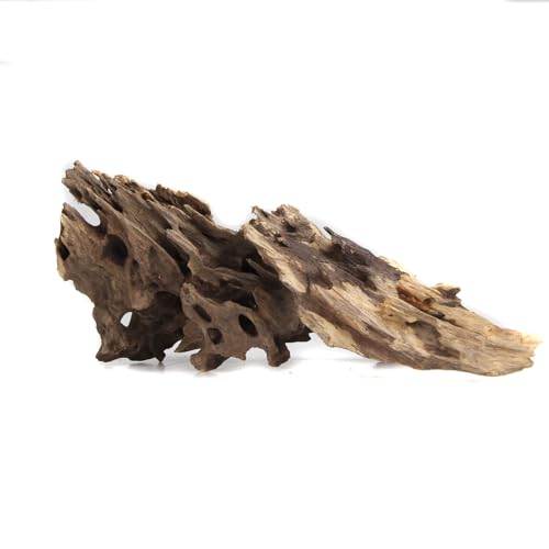 emours Driftwood Branches Reptiles Aquarium Decoration Assorted Size,(5.5-8 inch in Length),4 Pieces (Shrimp Wood)