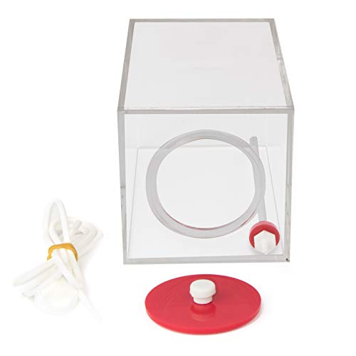 Aquarium Choice Acryli Made Liquid Storage Bucket Dosing Pump Reservoir Container (4.25 * 4.25 * 6.5 Inch;1500ml/1.5L) - size: 4.25*4.25*6.5 Inch;1500ml/1.5L（Red）