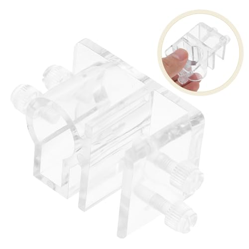 Aquarium Hose Fixing Clamp Tool Rack Sturdy Acrylic Holder for Dosing Pumps Plant Hangers Accessories