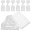 50pcs Ornamental Live Fish Transport Bags with Oxygen Plastic Packaging Bags for Aquarium Fish Shipping with Elastic Bands