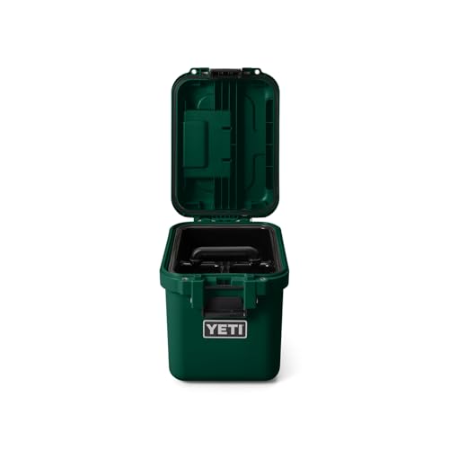 YETI LoadOut GoBox Collection, Divided Waterproof Cargo Case, Dry Box, Camera Case, Fishing Tackle Box - color: Black Forest Green, size: GoBox 15