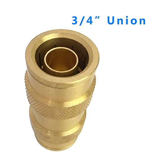Push to Connect Fittings - 3/4 Inch Tube OD Pneumatic & Air Line Fittings - 5pcs - color: DOT Air Fittings Union, size: 3/4 Inch