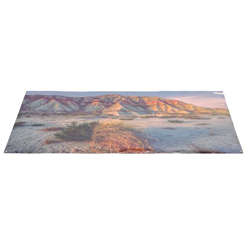 3D PVC Aquarium Background | Mountain Desert Pattern Fish Tank Decoration | Easy - to - Apply Water - Proof Poster for Underwater Scaping/Bedroom Wall Art | 16.5 x 11.8 Inches (61 * 41CM) - size: 61*41CM