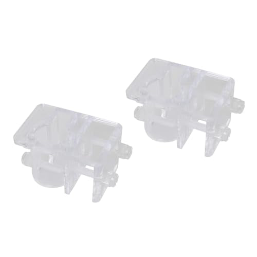 JianLing 2PCS Fish Tank Stabilizer Acrylic Inlet and Outlet Pipe Holder Aperture 22mm White Transparent Hose Holder Aquarium Filter Holder for Clamping 5-15mm Thick Glass