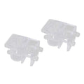 JianLing 2PCS Fish Tank Stabilizer Acrylic Inlet and Outlet Pipe Holder Aperture 22mm White Transparent Hose Holder Aquarium Filter Holder for Clamping 5-15mm Thick Glass