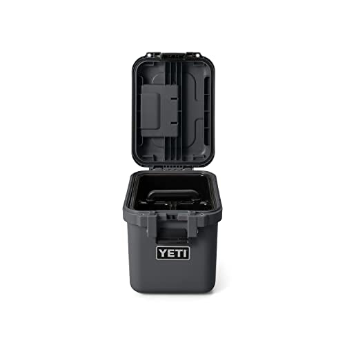 YETI LoadOut GoBox Collection, Divided Waterproof Cargo Case, Dry Box, Camera Case, Fishing Tackle Box - color: Charcoal, size: GoBox 15