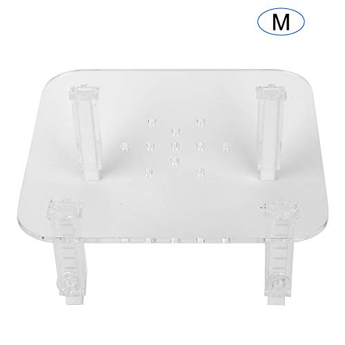Protein Skimmer Stand, Transparent Protein Separator Bracket Adjustable Height Acrylic Protein Skimmer Bracket Protein Separator Heightening Accessories for Aquarium Fish Tank - size: Middle