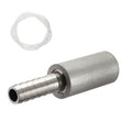 FERRODAY 0.5 Micron Diffusion Stainless Steel Aeration Stone with 1/4" Barb for Homebrew Wine Beer Soda + 20 Inch Silicone Hose - size: 1 count in 1 package