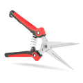 Gardening Scissors Hand Pruner Pruning Shear with Straight Stainless Steel Blades, Flower Cutter Garden Clippers, 8.1 Inch (Red) - color: Red