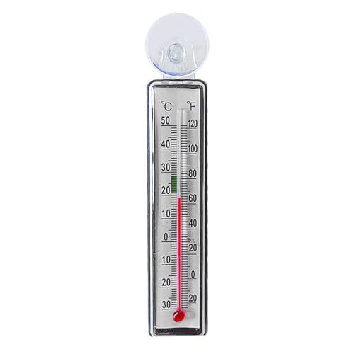 Liquid-in-Glass Aquarium Thermometer for Fishtank Accurate Floating Laboratory Floating - color: Rectangular waterpro
