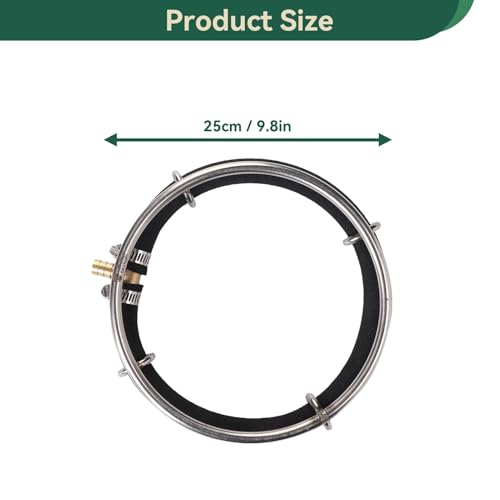 Cyrank Aquarium Air Diffuser, Round Air Bubble Diffuser Rings Round Bubble Stone Aquarium Aerator Bubble Stone Aquarium Air Stone Disc for Aquarium and Fish(25cm) - size: 25cm