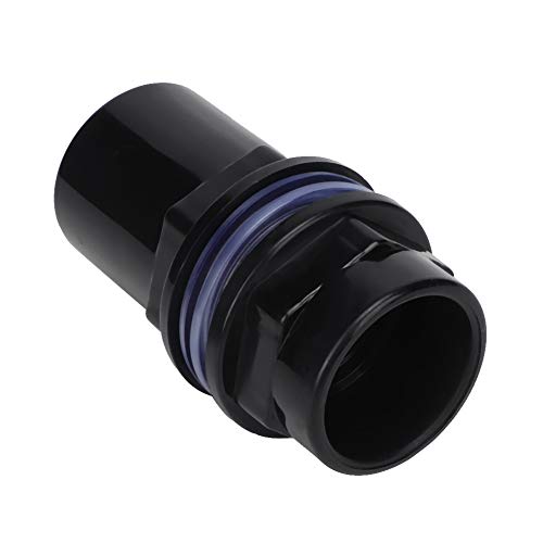 5Pcs PVC Aquarium Pipe Connector, 25mm Straight Tube Joint, Black Water Fitting for Fish Tank Filter System, Leak Proof Design (1.3in) - size: 1.3in
