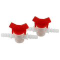 DGZZI Barbed Ball Valve 2PCS 3/8-Inch ID In-Line Ball Valve Shut-Off Switch with Hose Barb for Drip Irrigation and Aquariums White - size: 3/8 Inch