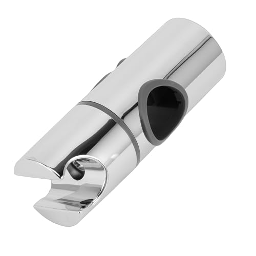 ABS Adjustable Shower Holder, 25MM Rail Bracket for Slide Bar Slider Clamp Bathroom Replacement Rotation Sprayer Holder