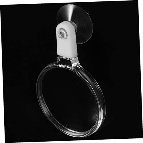 ibasenice Acrylic Aquarium Magnifier with Strong Suction Cup for Fish Tank Viewing Small Animal and Plant Observation Easy Installation Stable Attachment for Betta Fish