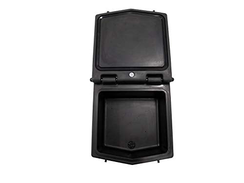 SuperATV Insulated Cargo Cooler Box for 2021+ Yamaha Wolverine RMAX 2 | Heavy Duty Bed Storage Box with Sealed Lid, Drain Plug, and Dual Cup Holders | 30-Liter Capacity
