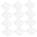 COLLBATH 16pcs Sturdy Acrylic Aquarium Lid Brackets Fish Tank Cover Support for Easy for Various Tank for Open
