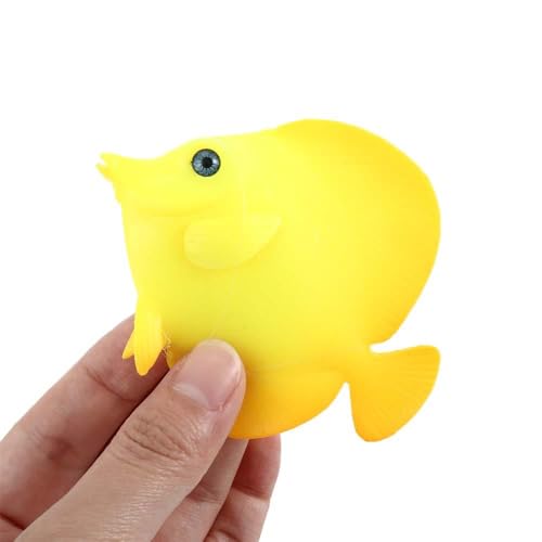 Fish Tank Landscape Ocean Tropical Fish Underwater Ornaments Lionfish Simulation Fish Aquatic Pet Supplies(B,Orange)