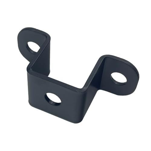 6 PCS 1x1" Square Pipe Tube Strap Clamps,1 inch metal u shaped bracket, steel u clamp bracket for mounting,Black - size: 1" x 1"