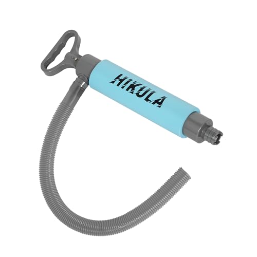 Manual Bilge Pump for Boats Kayak Canoe - Portable Siphon Pump, Kayak Bailer with Reversible Hose,Blue, Medium/ 17 Inch - color: Blue, size: Medium