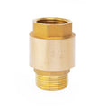 ChillWaves Brass In-Line Spring Check Valve DN20 3/4" Male x 3/4" Female Thread, One-Way Non-return Vertical Check Valve for Backflow Prevention(1-PACK) - size: 3/4" Male x 3/4" Female(DN20), style: PACK OF 1