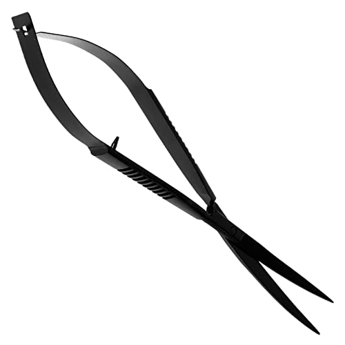MERRYHAPY Aquarium Plant Scissors Portable Water Plant Trimming Tool Aquarium Scissor for Fish Tank Aquascaping and Maintenance Curved Design