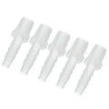 PATIKIL 1/4" Barb x 1/4" G Male Connector, 5 Pcs Plastic Hose Barb Fitting Industrial Hose Barb to Pipe Fitting Connect for Water Liquid Air Fuel - size: 1/4" x 1/4"