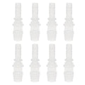 8Pcs Straight Hose Pipe Connector 8mm to 12mm Plastic Reducing Fitting for Garden Watering - size: 8mm to 12mm