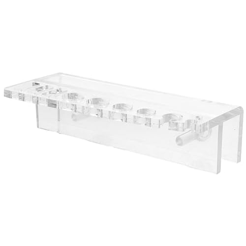 Mipcase Aquarium Tool Holder Wall-Mounted Storage Rack for Fish Tank Maintenance Organizes Scissors Tweezers Tongs Scrapers Lightweight Design for Aquascaping