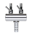 Aquarium Air Valve 2 Way Inline Manifold Air Flow Pump Tubing Splitter Lever Control Valve
