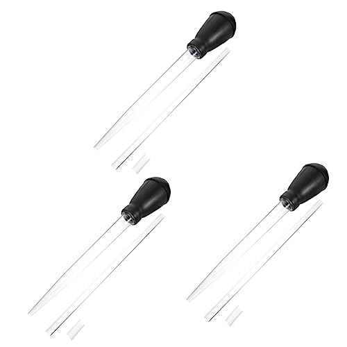 balacoo 3sets Professional Fish Tank Manual Aquarium Siphon for Easy Waste Removal Dropper for Washing No Power Required for Tanks